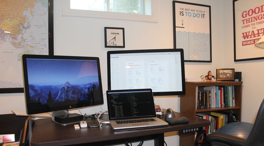 My home office desk.