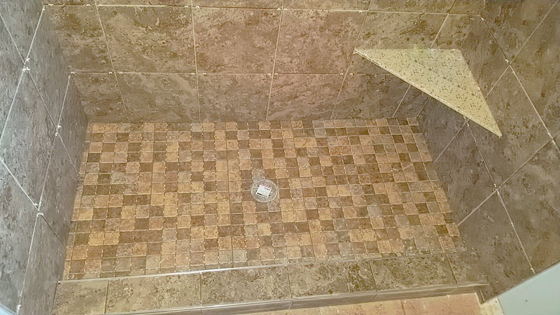 Potwin Construction shower remodel
