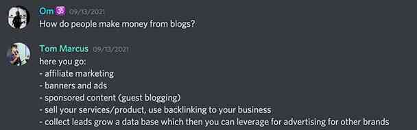 How do people make money from blogs?