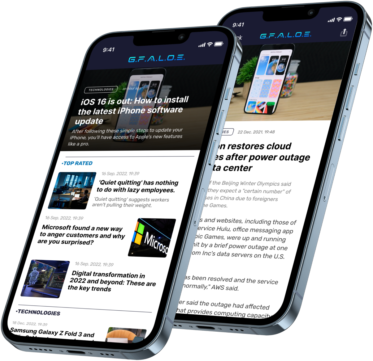 GFALOE Tech News Apps