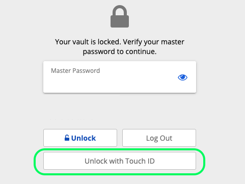 Unlock with Touch ID