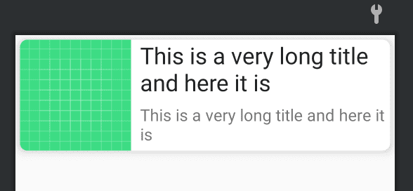 Android recyclerview item