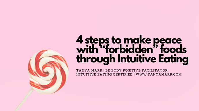 four steps to make peace with food through Intuitive Eating