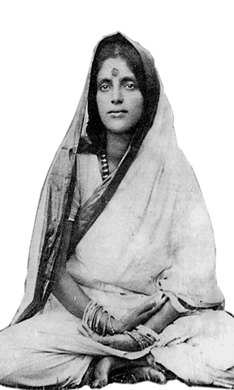 La mística Anandamayi Ma en samadhi. Imagen de Dominio Público.