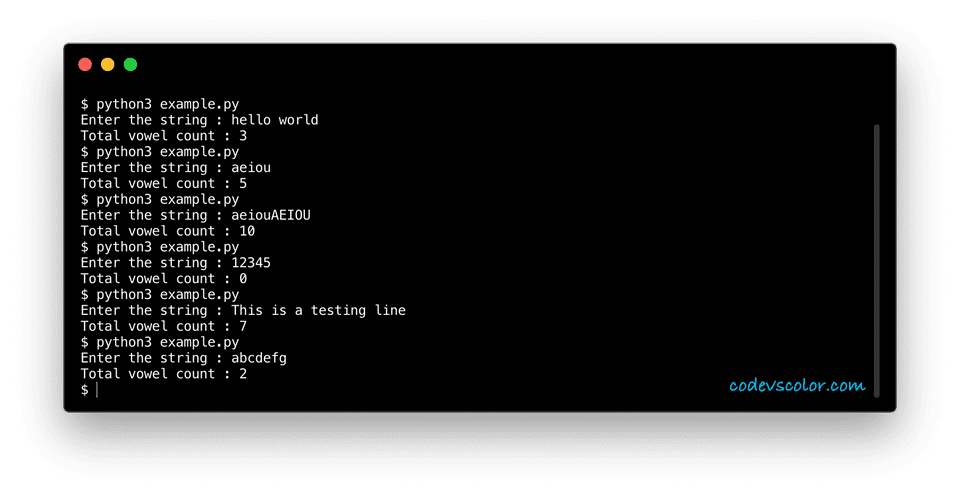 python-program-to-calculate-total-vowels-in-a-string-codevscolor