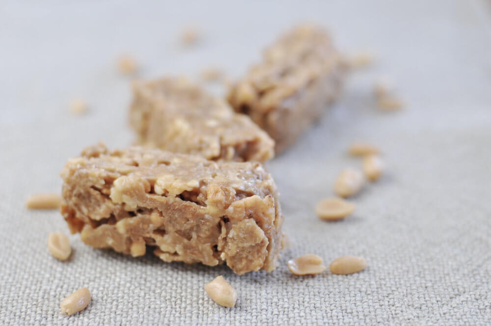 No Bake Peanut Butter and Coconut Cereal Bar