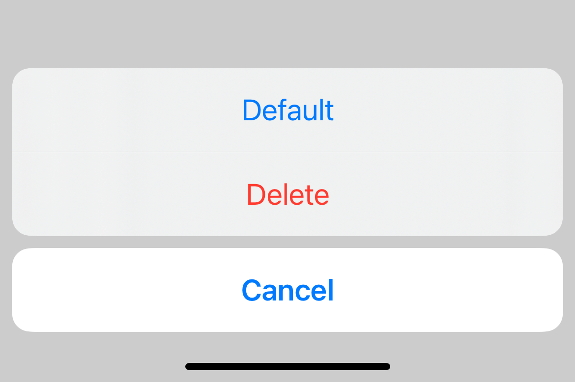 Cancel button in Confirmation Dialog.