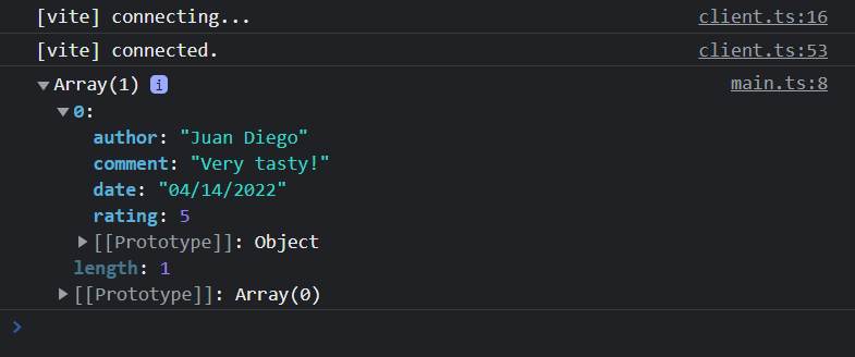 Push an Object into an Array with TypeScript