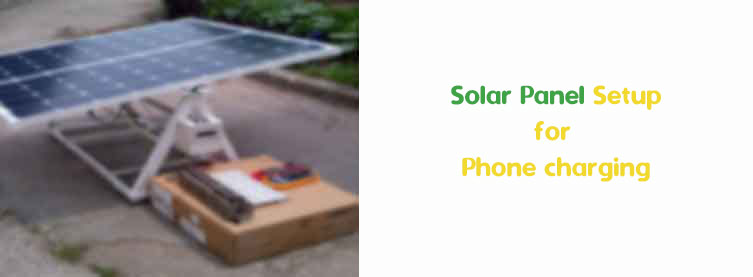 Solar panel phone charging setup tutorial