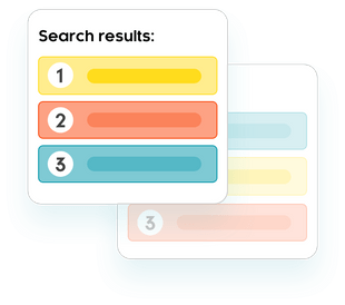 Organic search engine results