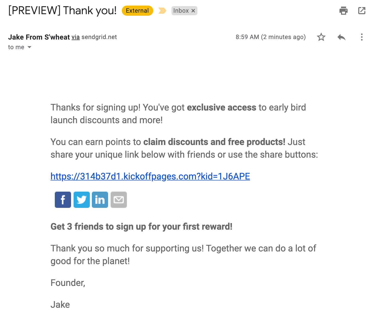 S'wheat auto-reply mail