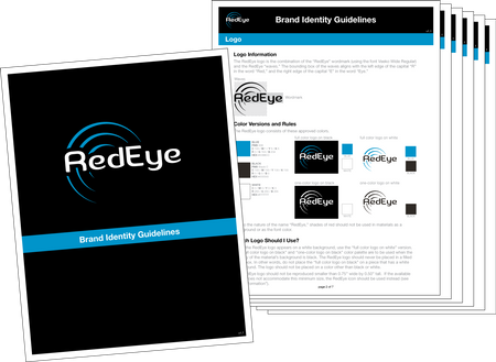 ThinkFlood's RedEye brand identity guidelines