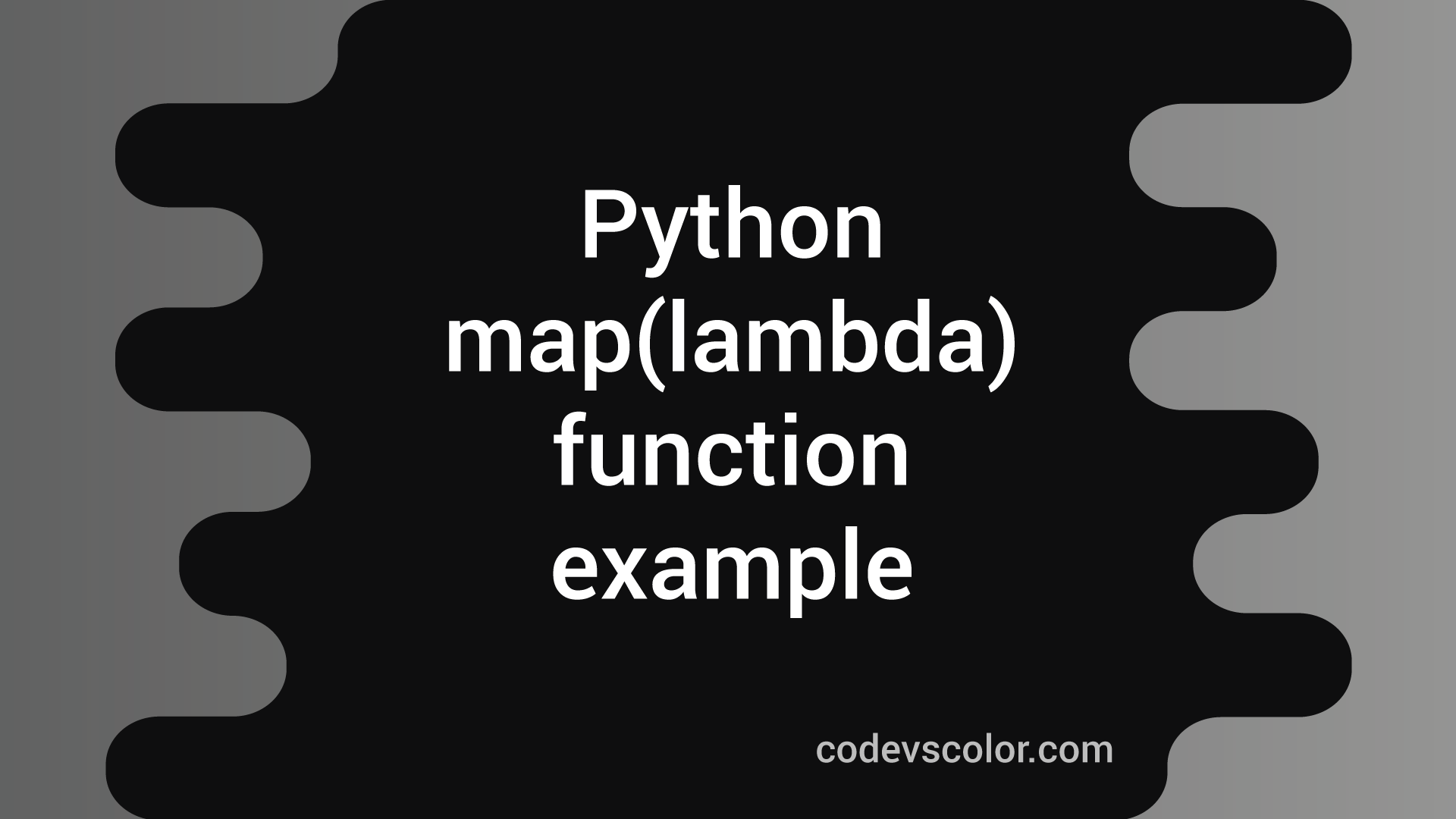 Python Map Lambda 
