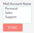 Select accounts to sync