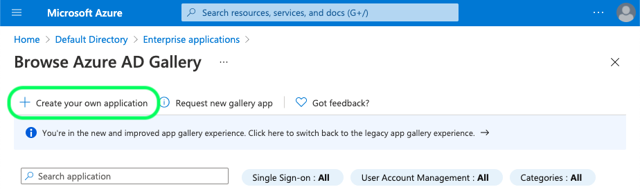 Create your own application