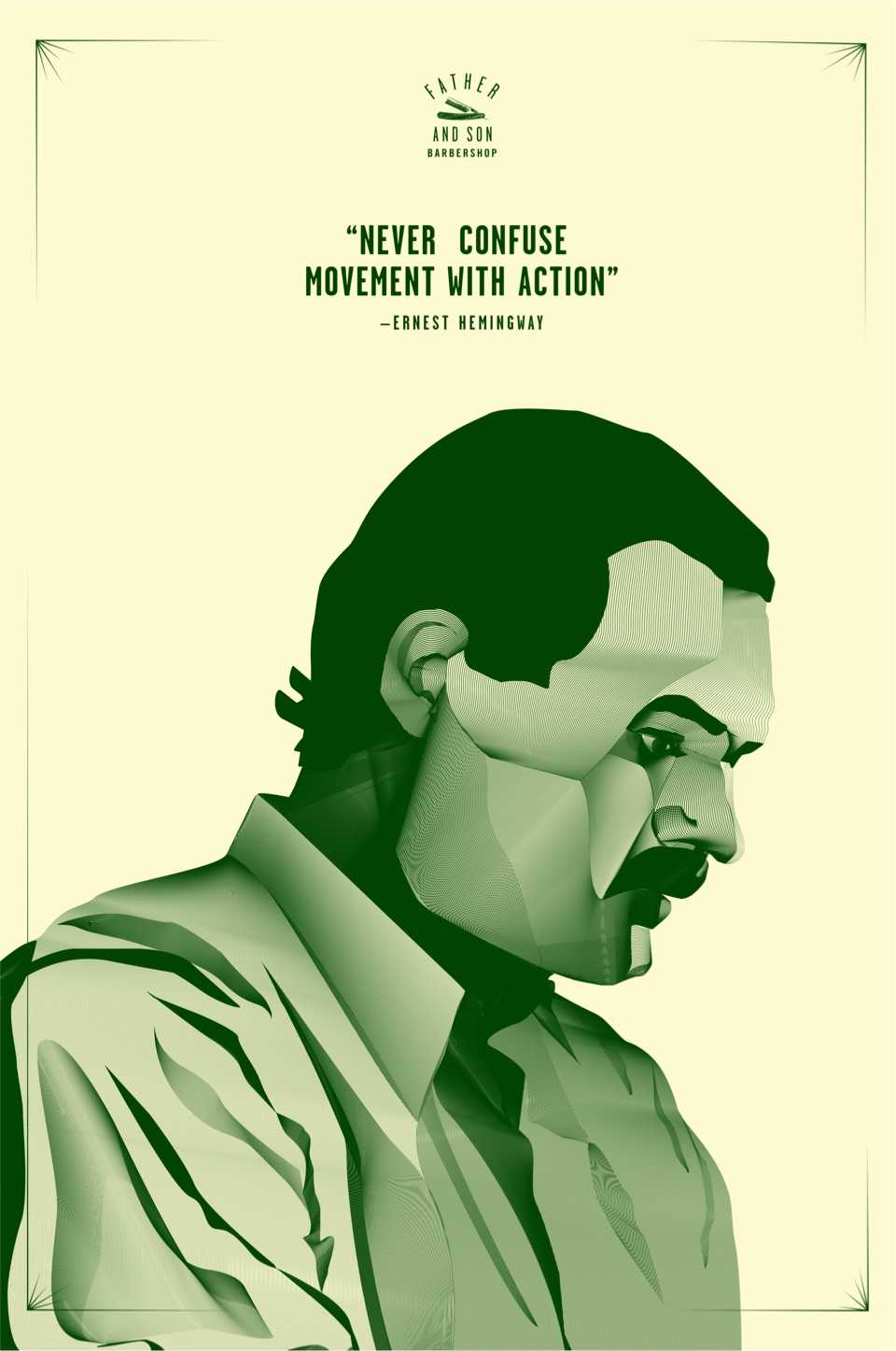 Ernest Hemingway Poster Concept