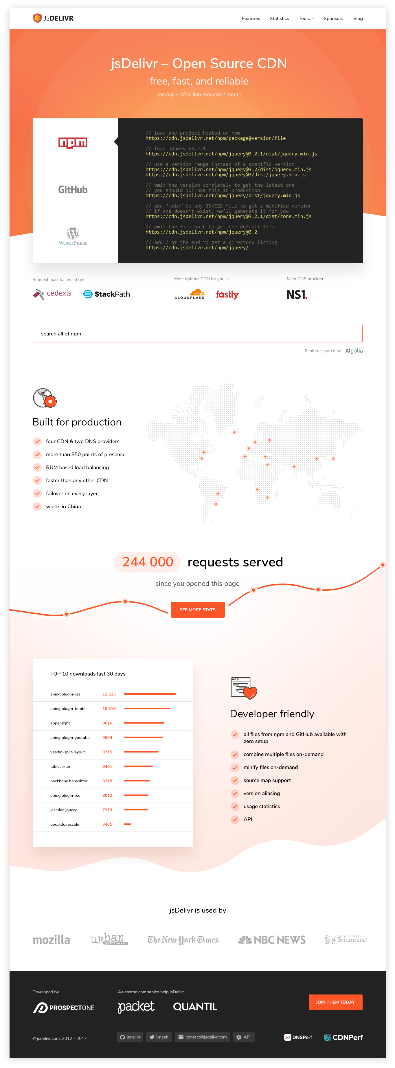 JsDelivr - A Free, Fast, And Reliable Open Source CDN