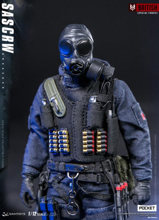 Damtoys British Special Forces Pocket Elite Series SAS CRW Breacher 1/12 Scale Figure