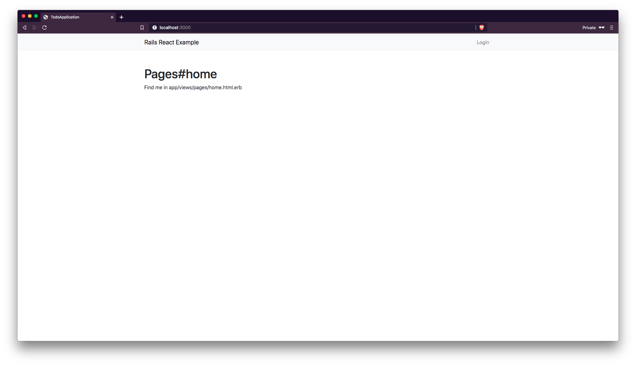 homepage without React