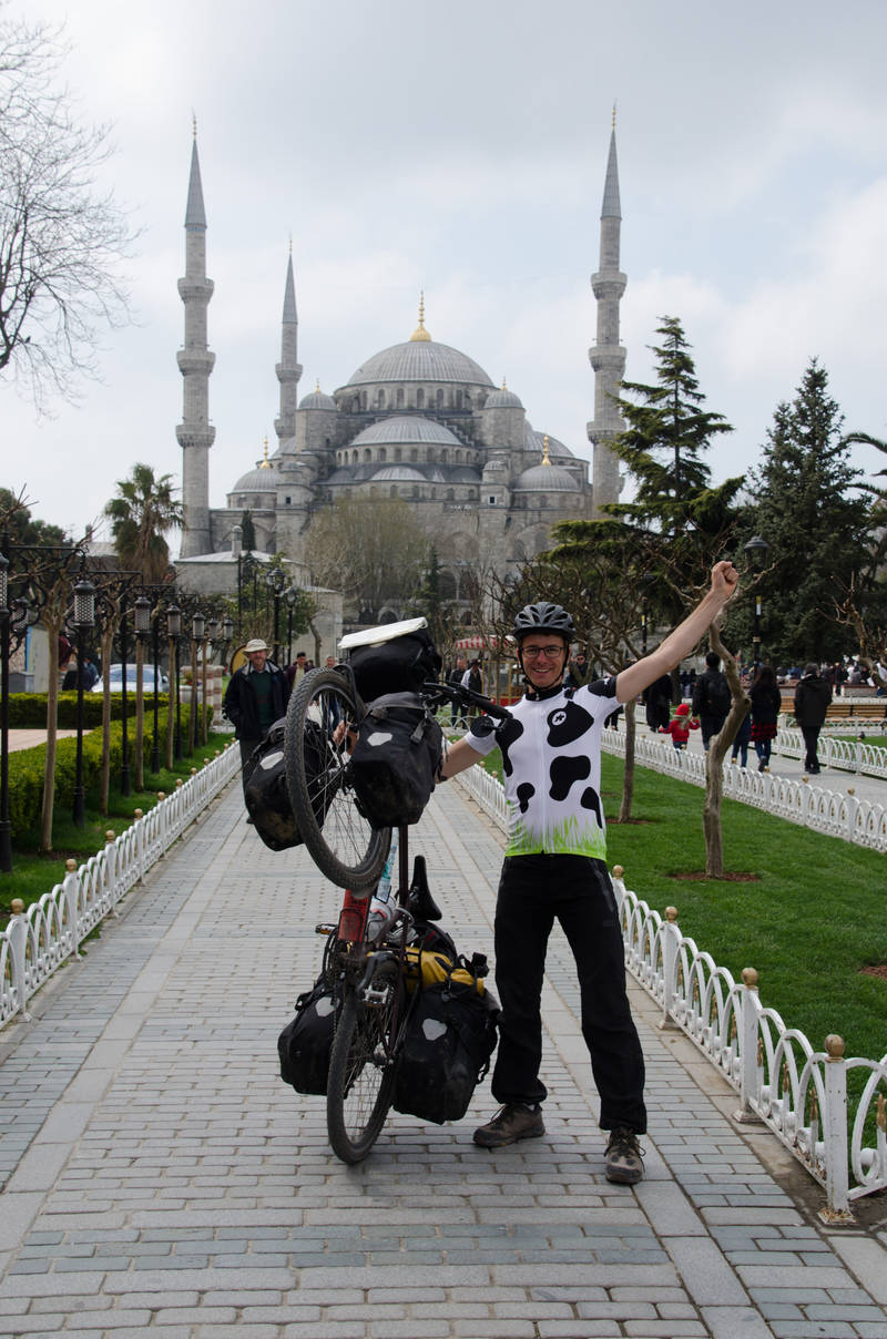 Vor der Blauen Moschee