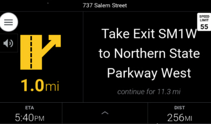Navigation banner example screenshot