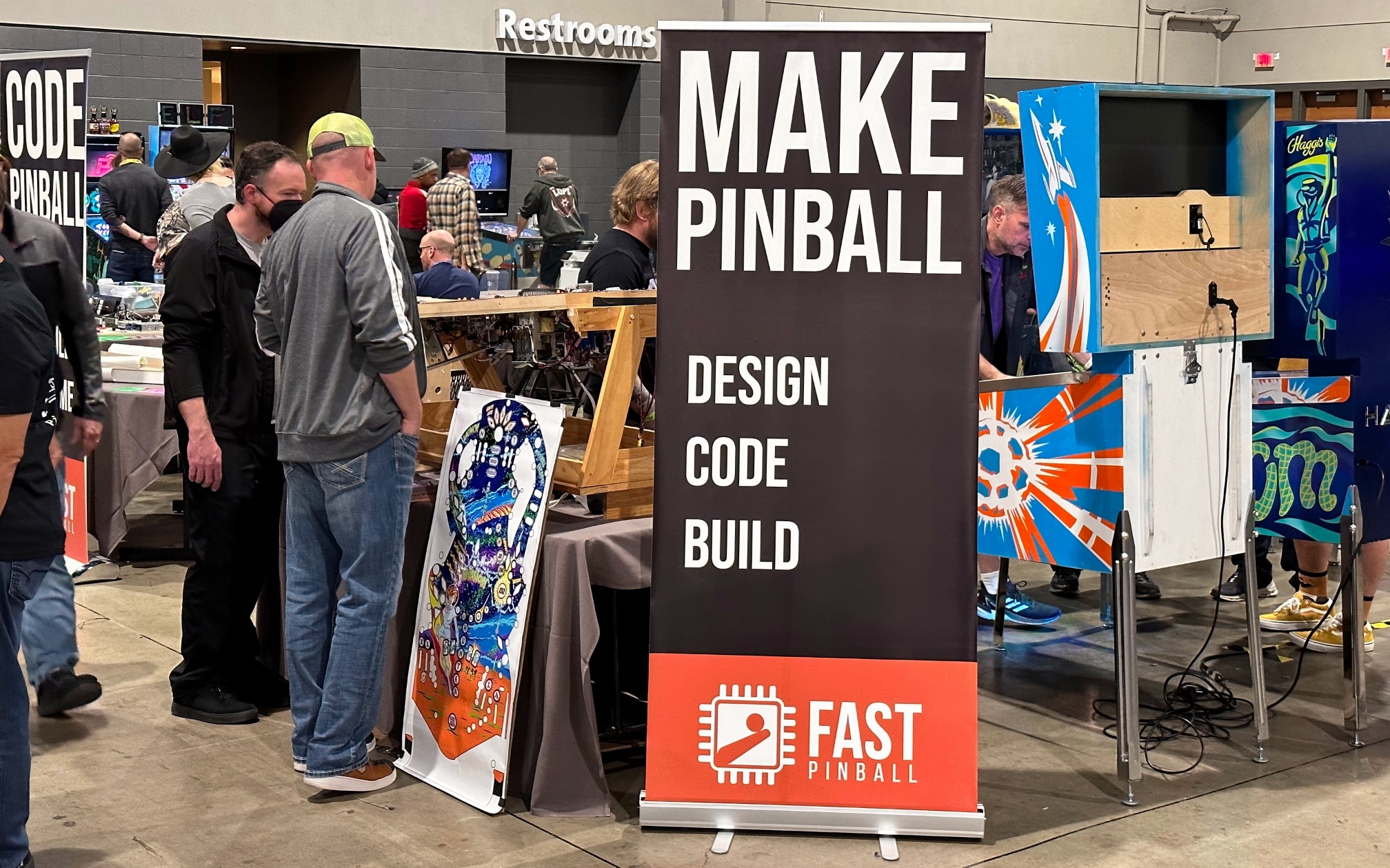 FAST Pinball Booth at Chicago Pinball Expo 2022