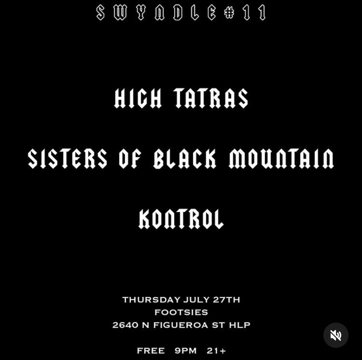 High Tatras / Sisters of Black Mountain / Kontrol