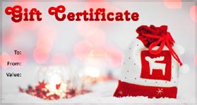 Gift Certificate Template Christmas 02