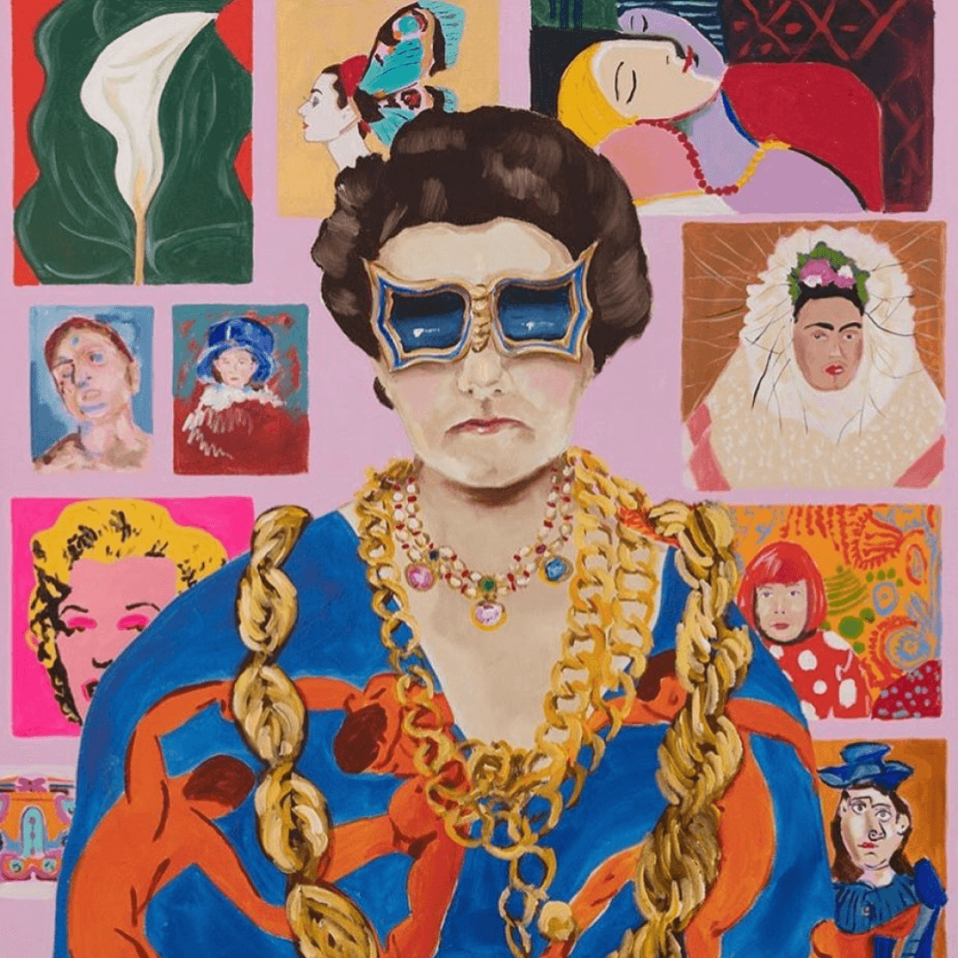 Пегги Гуггенхайм. Автор иллюстрации: Ashley Longshore