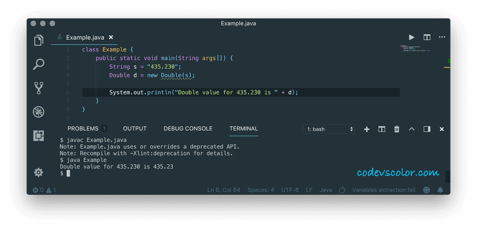 4 different ways to convert a string to double in Java - CodeVsColor