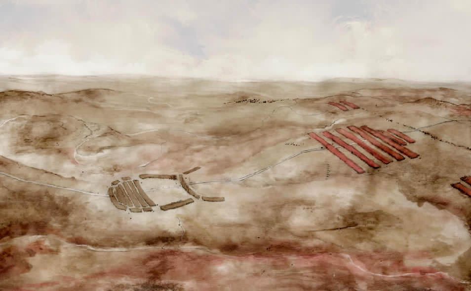 Storyboard animatique, Position des armées au début de la Bataille d'Aljubarrota