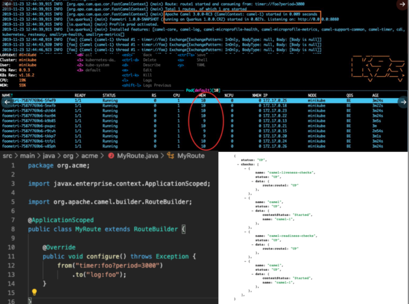 Camel 3 Quarkus native compiled