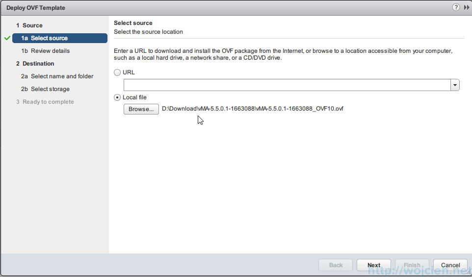 VMware vSphere Management Assistant 5.5 (vMA) - installation 2