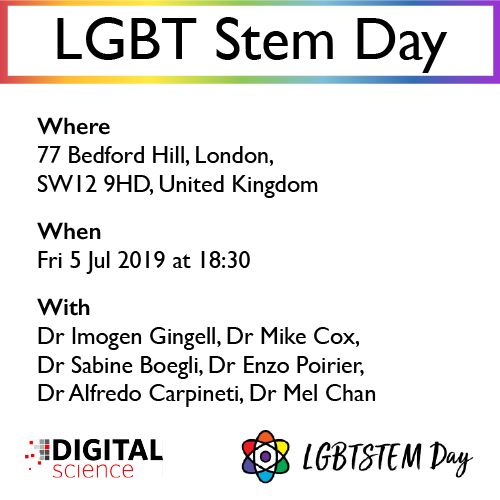 lgbt stem day announcement graphic