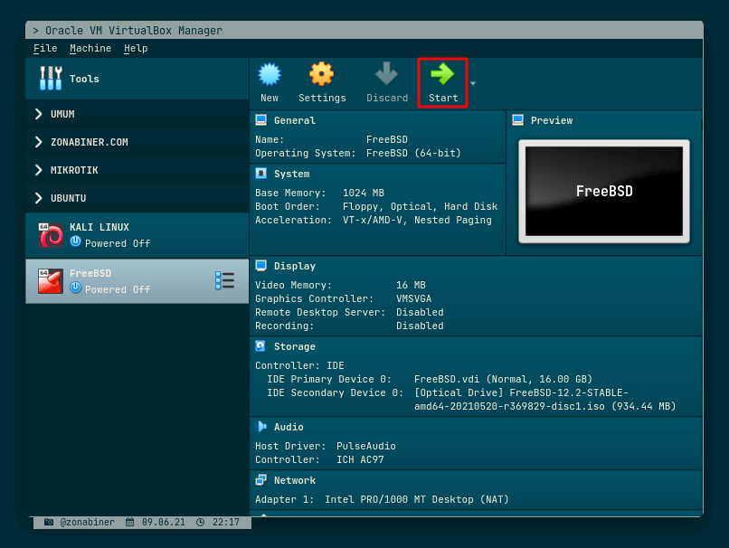 Tutorial FreeBSD : Cara Install FreeBSD 12.2 Stable (VirtualBox)