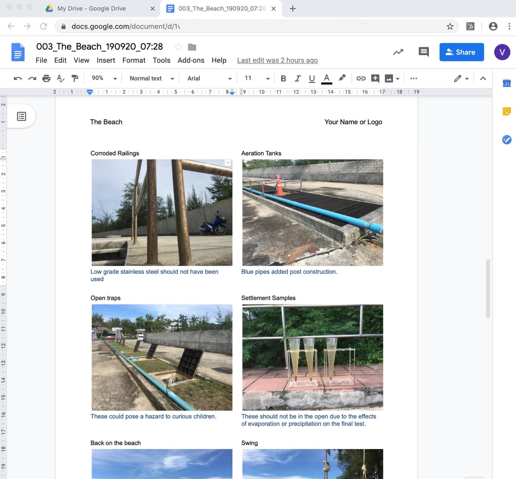 Google Doc generated by the VIPro app