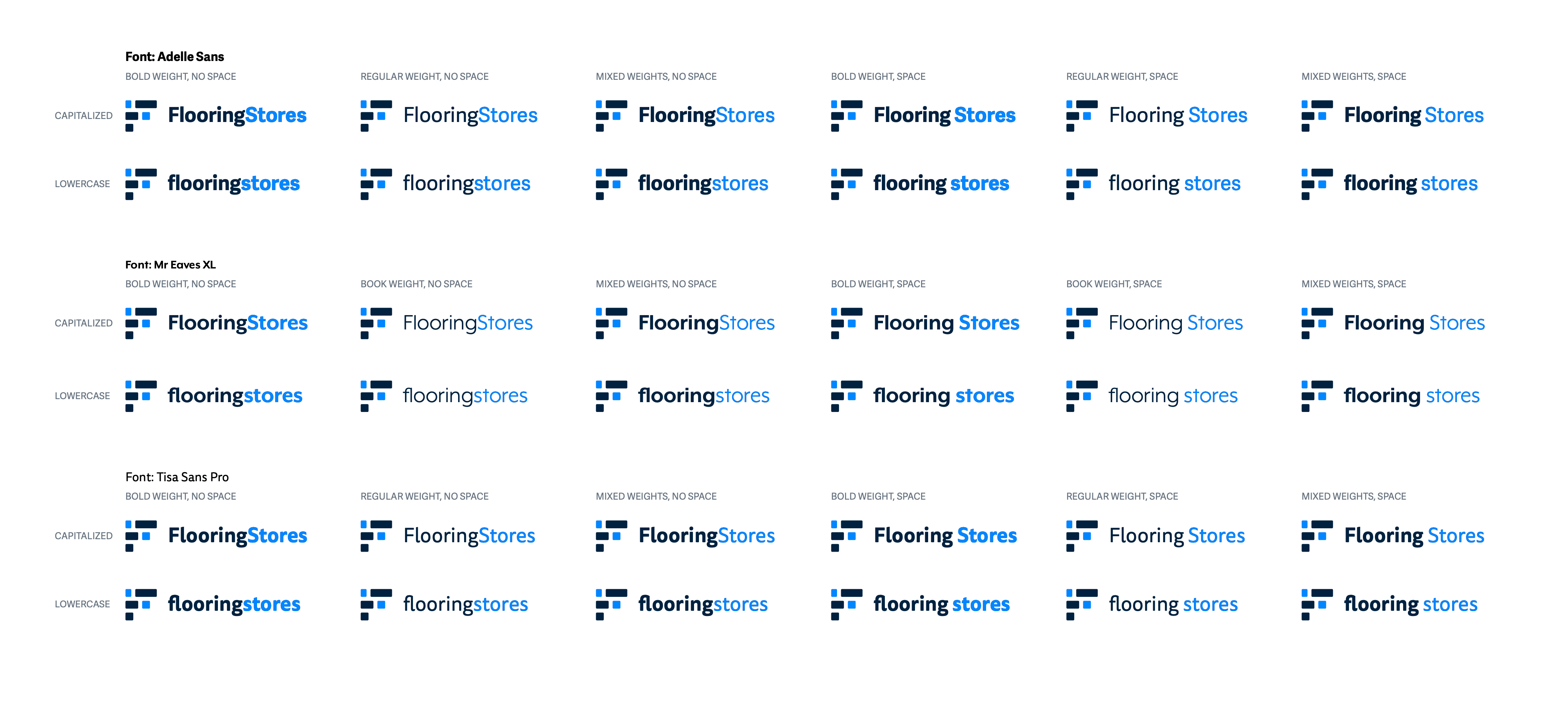 FlooringStores Wordmark Variations