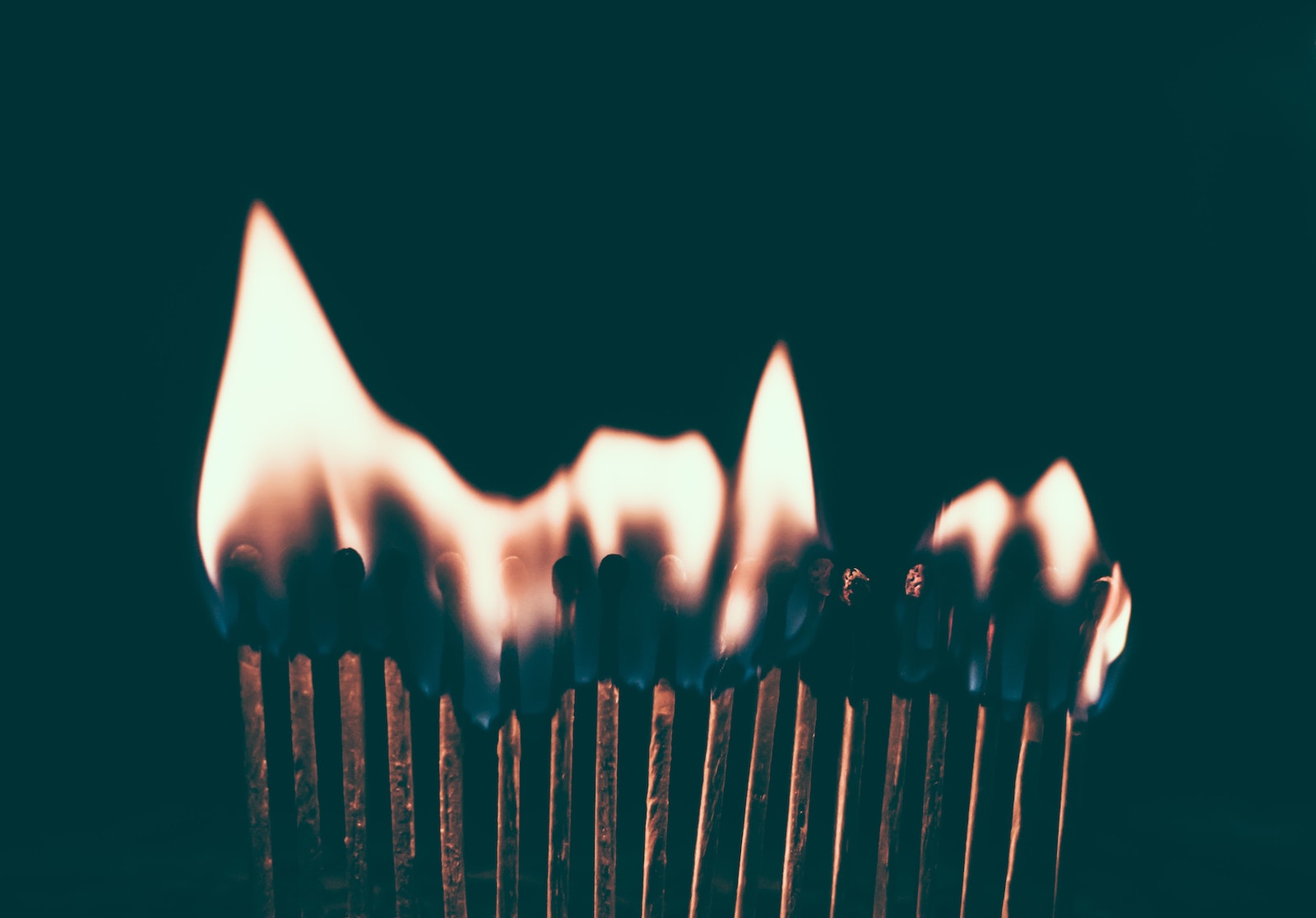 Lit matches