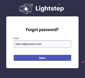 Email address to get the instructions to reset your password.