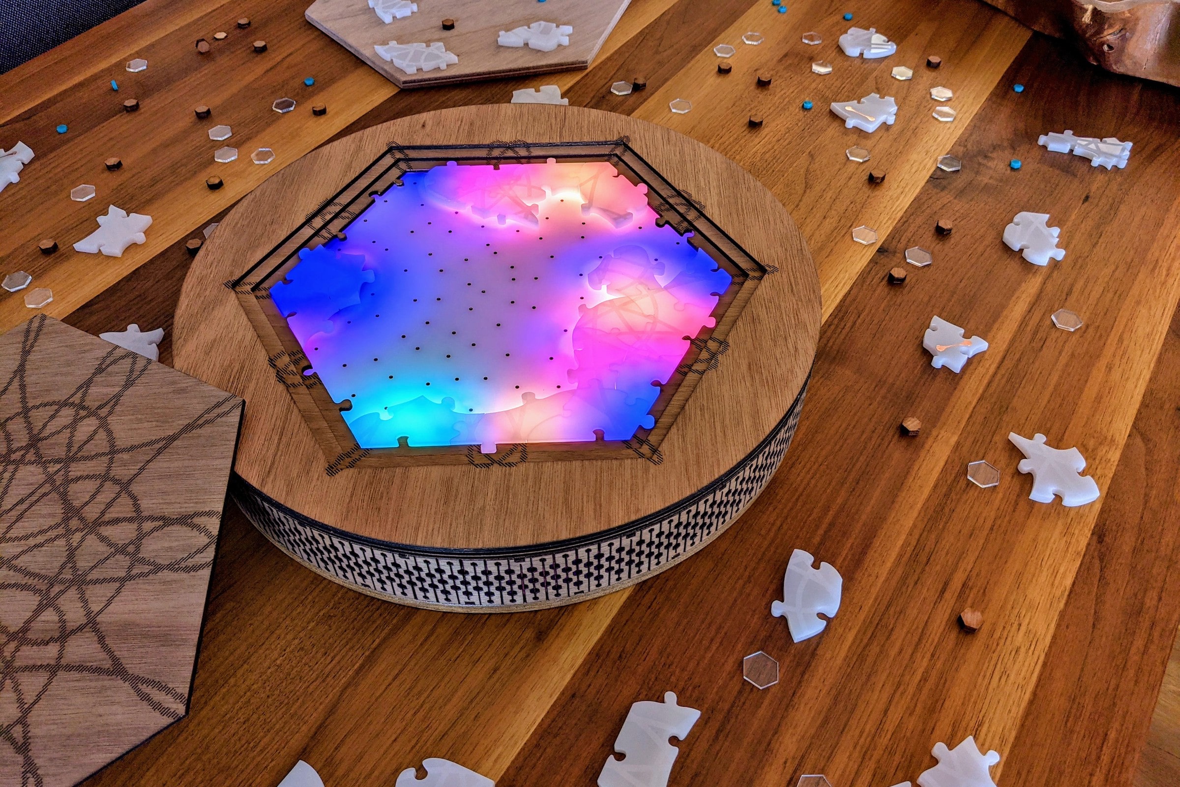My final project, NOVA, a jigsaw puzzle with light