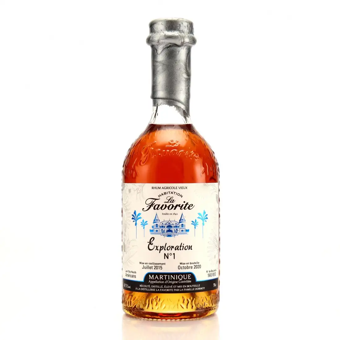 Image of the front of the bottle of the rum Exploration N°1