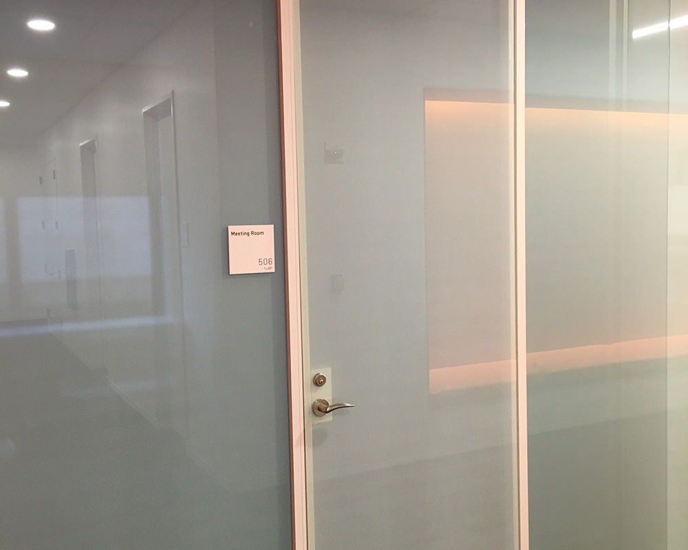 Frosted Glass Door and Walls