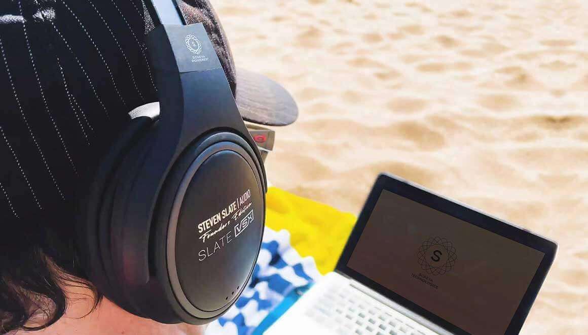 Andrew Bojanic mixing with the Scaeva-Powered VSX on the beaches of Maui