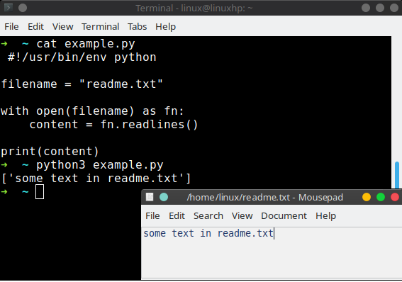 open file python write and read