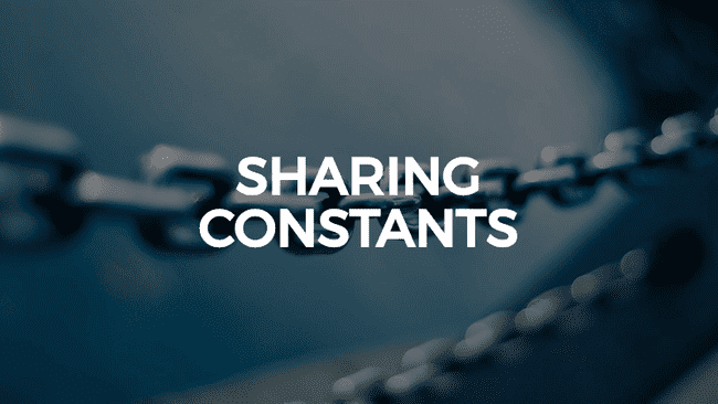 sharing constants