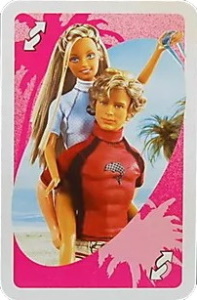 Barbie California Girl Pink Uno Reverse Card