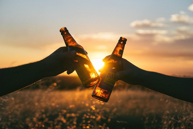 Beer bottles cheers