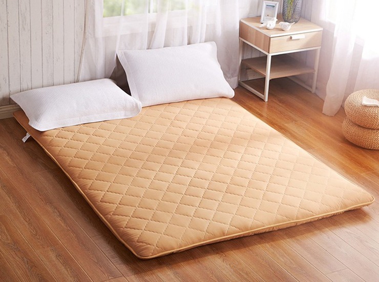Futon mattress on the floor