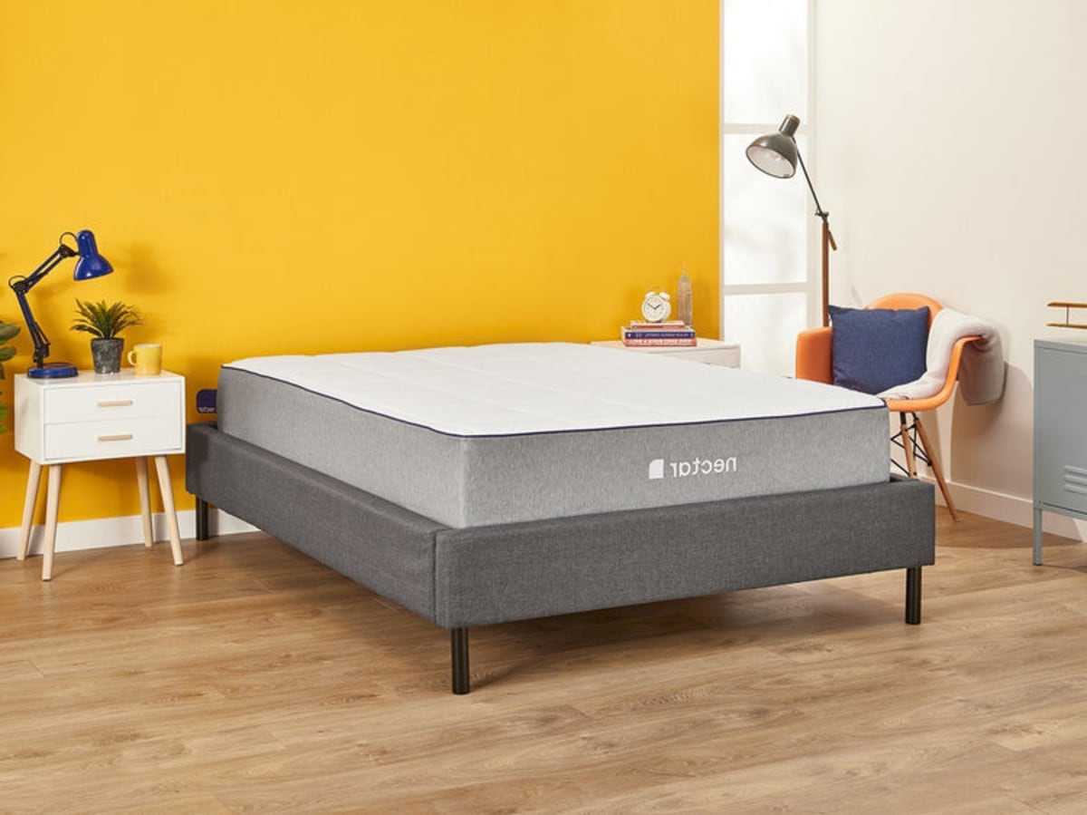 Nectar mattress with bed base in room 