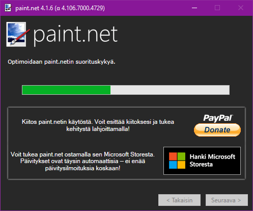 paint.net asennus alkaa